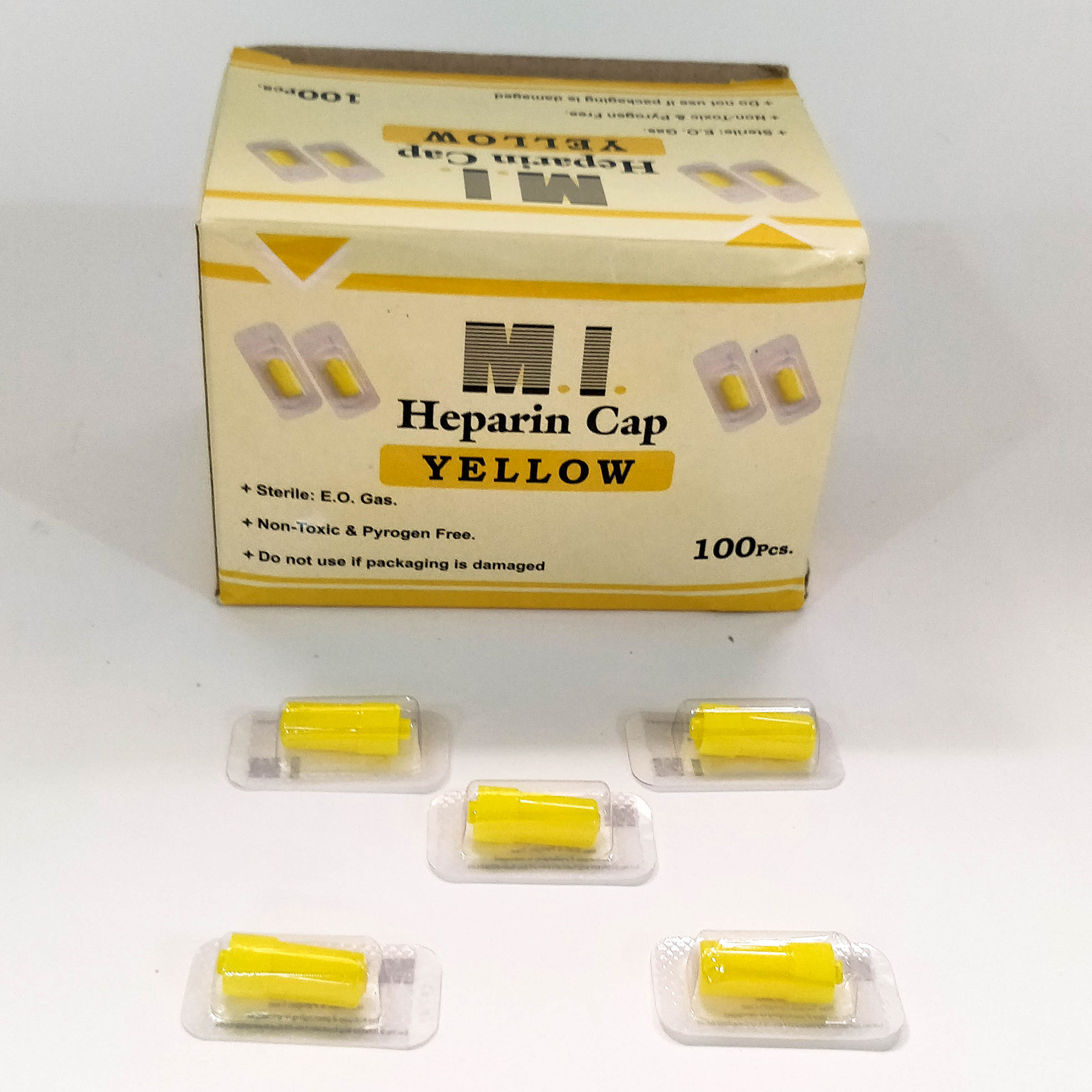 Heparin Cap Yellow